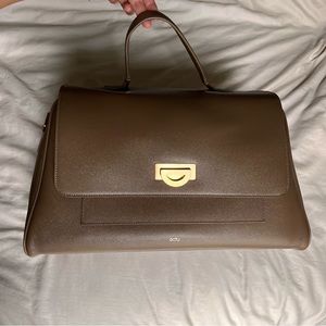 Ectu PALERMO ITALIAN LEATHER WEEKENDER IN Truffle